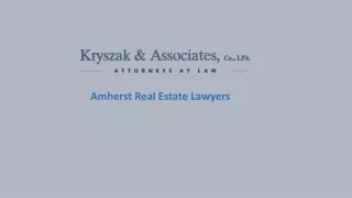Amherst Real Estate Lawyers