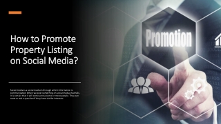 how to promote property listing on social media