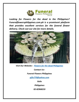 Funeral Flower Arrangement Philippines | Funeralflowersphilippines.com.ph