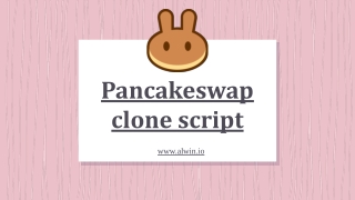 Pancakeswap clone script