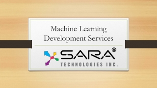 machine learning development services
