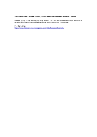 virtual assistant canada ottawa virtual executive
