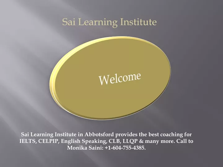 sai learning institute