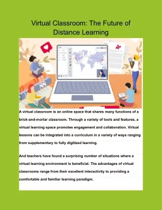 virtual classroom the future of distance learning