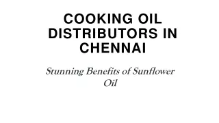 Cooking Oil Distributors In Chennai