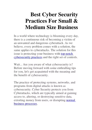 Best Cyber Security Practices For Small-converted