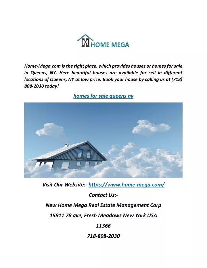 home mega com is the right place which provides