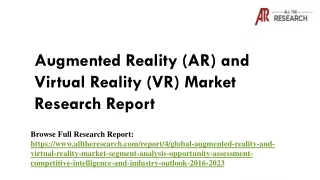 augmented reality ar and virtual reality