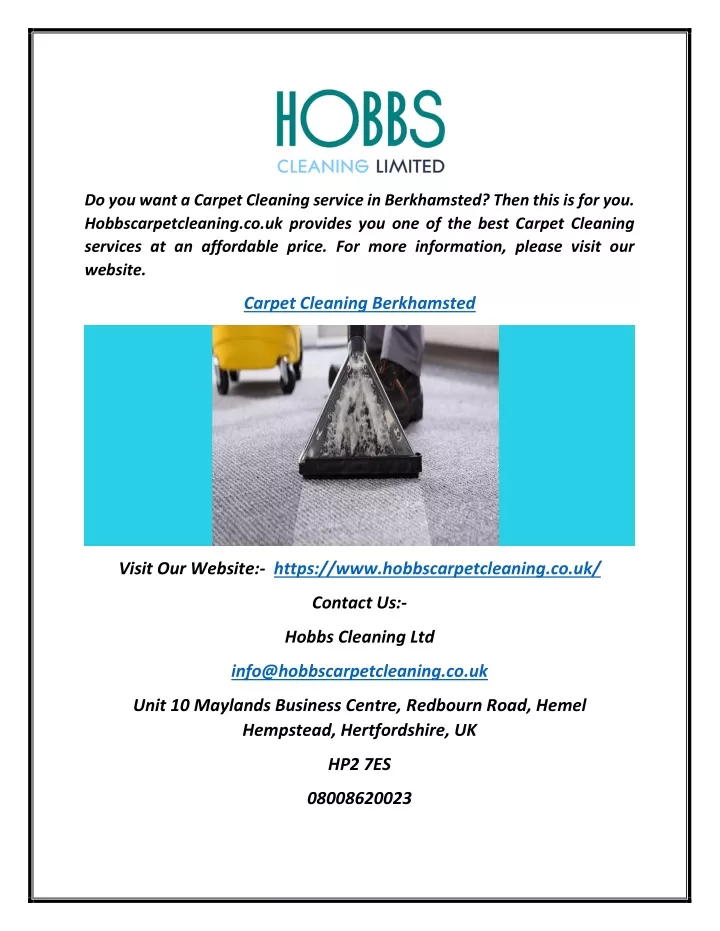 do you want a carpet cleaning service