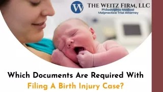 Which Documents Are Required With Filing A Birth Injury Case?