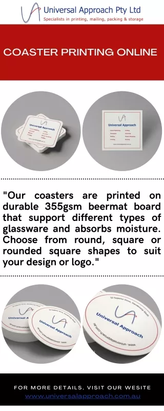 coaster printing online