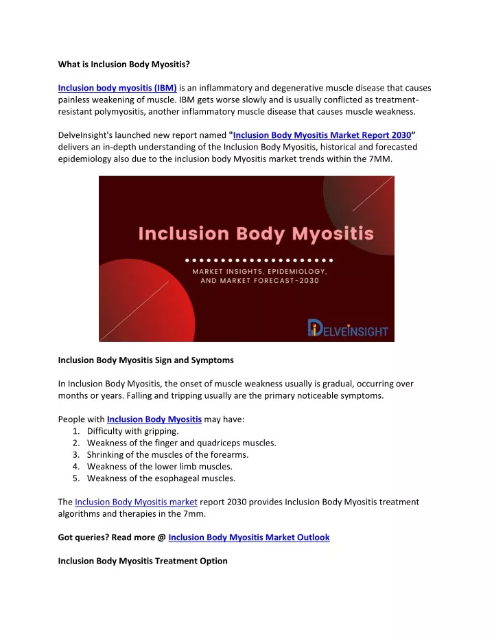 what is inclusion body myositis inclusion body