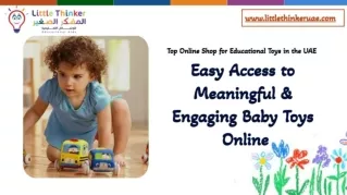 Easy Access to Meaningful & Engaging Baby Toys Online