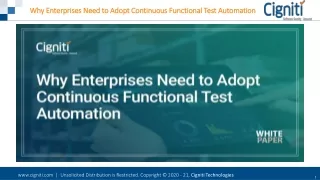 why enterprises need to adopt continuous
