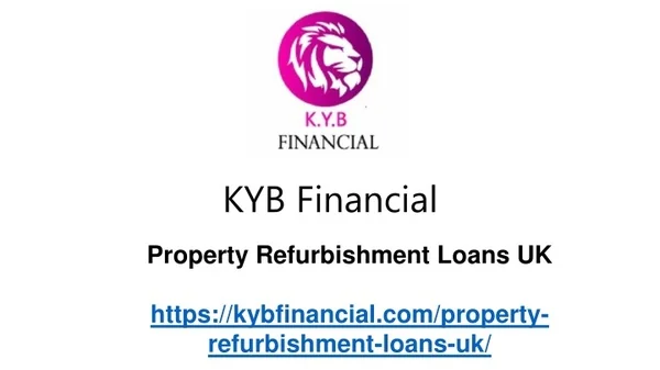 Best Property Refurbishment Loans in UK