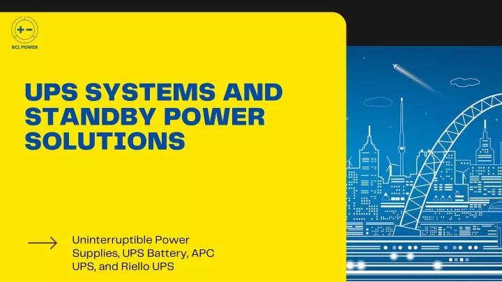 ups systems and standby power solutions