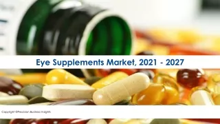 eye supplements market 2021 2027
