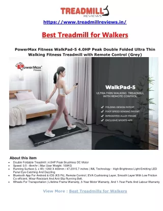 Best Treadmills for Walkers 2021