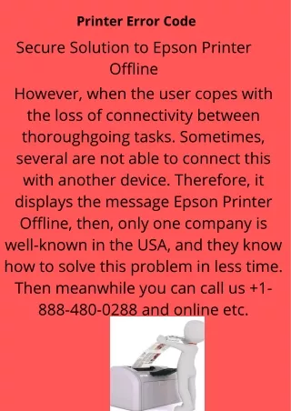 printer error code