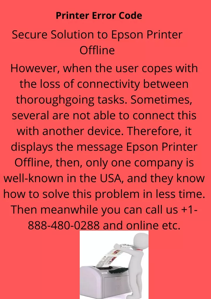 printer error code