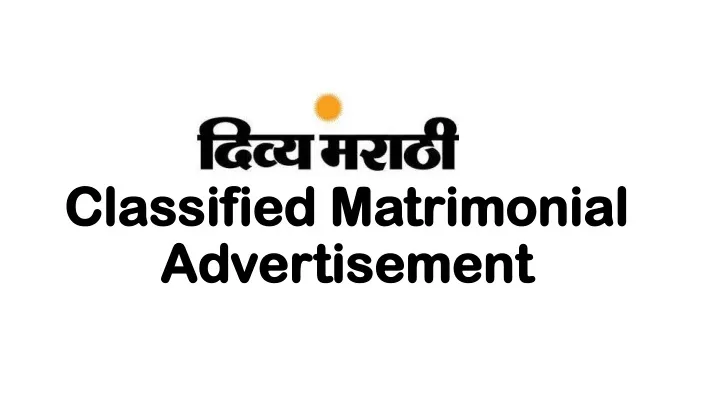 classified matrimonial advertisement