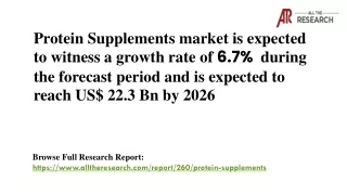 protein supplements market is expected to witness