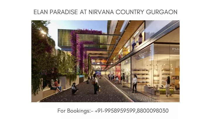 elan paradise at nirvana country gurgaon