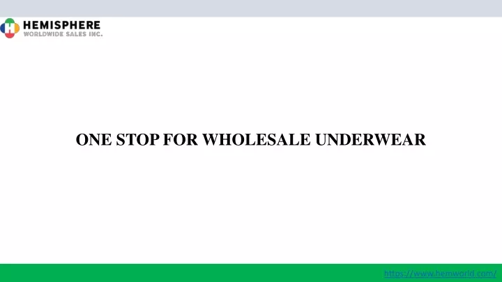 one stop for wholesale underwear
