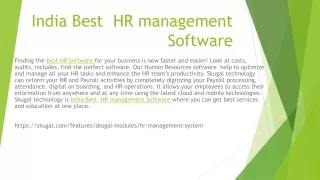 india best hr management software