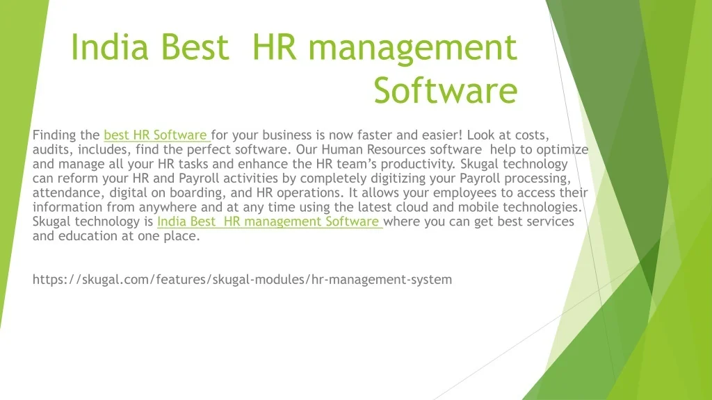 PPT - India Best HR management Software PowerPoint Presentation, free ...