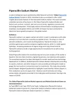 Piperacillin Sodium Market - Massive Growth opportunity Ahead - slide 1
