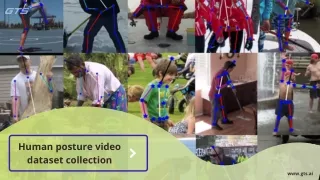 Human posture video dataset collection to train AI/ML models