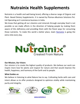 Nutrainix Health Supplements