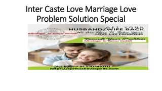 inter-caste love marriage specialist