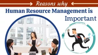 The Crucial Nature of Human Resource Management