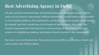 Best Advertising Agency in Delhi