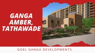 Best Place To Buy 1 bhk & 2 bhk flat in Pune, Ganga Amber Tathawade