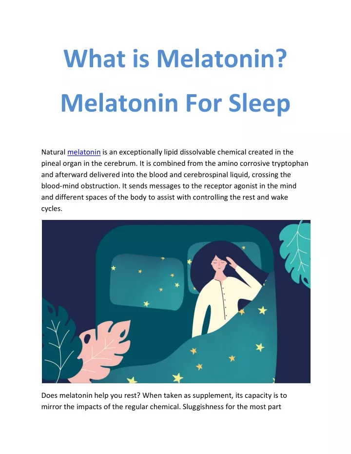 what is melatonin