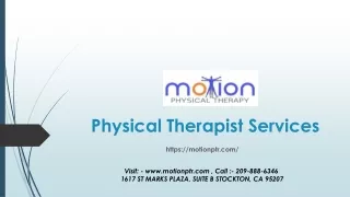 Physical Therapist Services