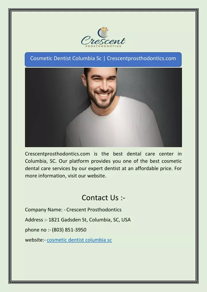 cosmetic dentist columbia