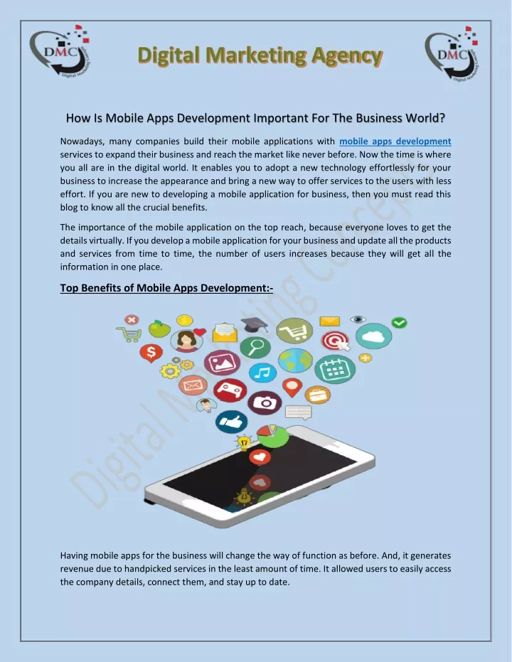 how is mobile apps development important