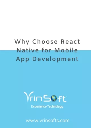 Why to Choose React Native for Mobile App Development