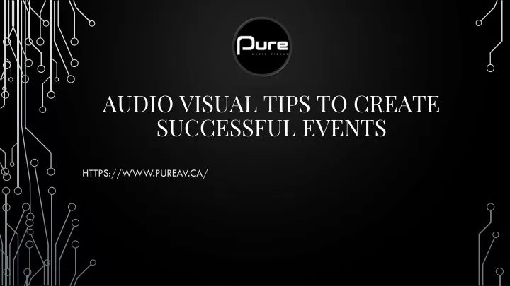 audio visual tips to create successful events