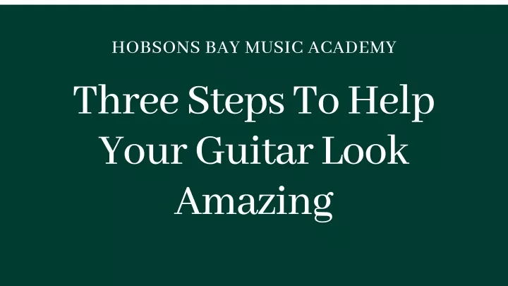 hobsons bay music academy