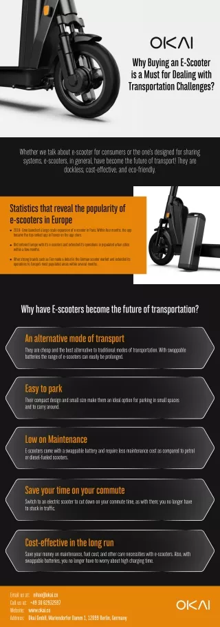 why buying an e scooter is a must for dealing