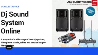 Dj Sound System Online-JGA ELECTRONICS