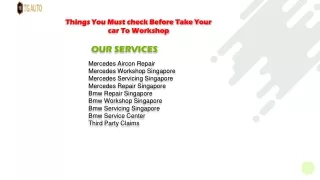 Best Auto Repair Workshops in Singapore!