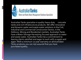 Water Storage Harvesting - Australiantank