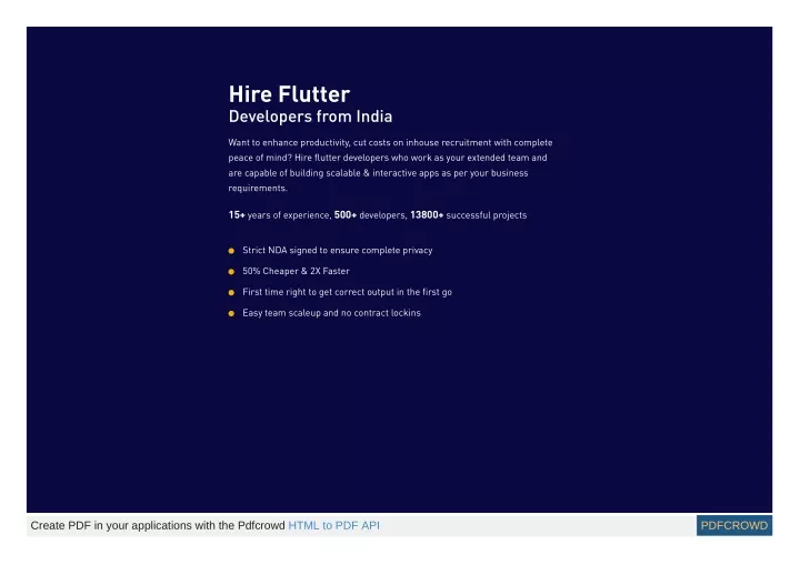 hire flutter developers from india