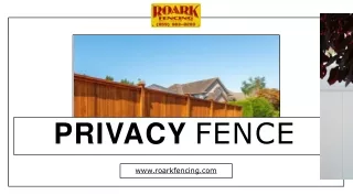 Supreme quality Privacy fences at affordable price - Roark Fencing